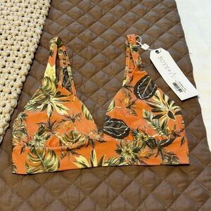 NWT Boys + Arrows Phil Bikini Top in Flamingo M